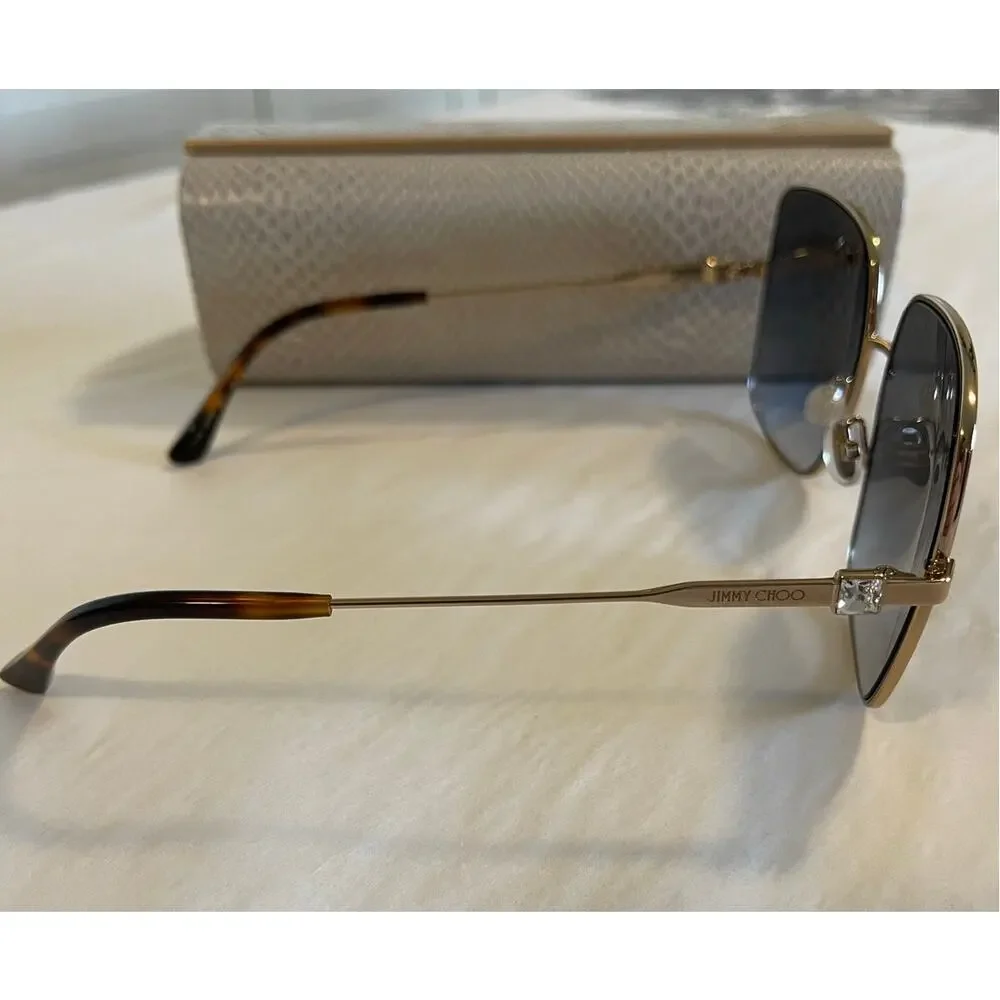 Jimmy Choo Kori Sunglasses 58-16-145 with Case NWT